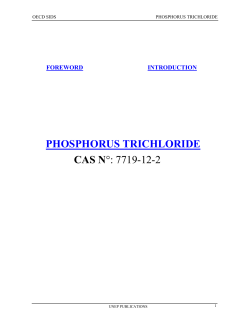 phosphorus trichloride cas n&deg;: 7719-12-2