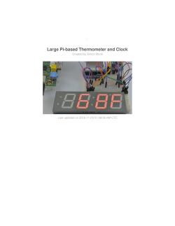 Large Pi-based Thermometer and Clock