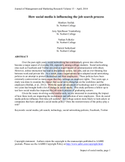 How social media is influencing the job search process