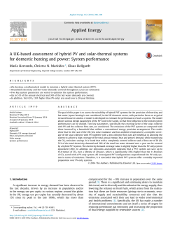 A UK-based assessment of hybrid PV and solar