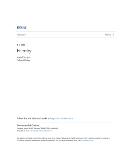 Eternity - DigitalCommons@COD