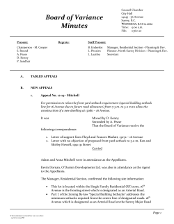 July 11, 2012 - City of Surrey