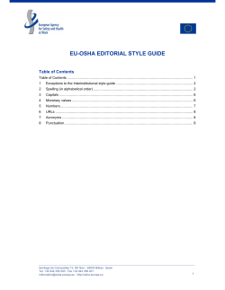 eu-osha editorial style guide