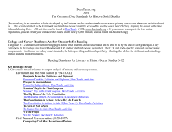 Docsteach org and the Common Core Standards 6