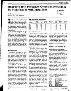 Improved Iron Phosphate Corrosion Resistance