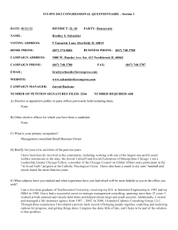 IVI-IPO 2012 CONGRESSIONAL QUESTIONNAIRE - IVI-IPOs