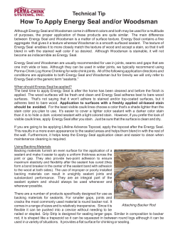 How to apply Energy Seal&trade; and Woodsman - Perma