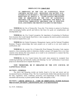 1 ORDINANCE NO. 1368-07-2015 WHEREAS, the City of