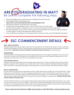 Commencement Info - Seminole State College