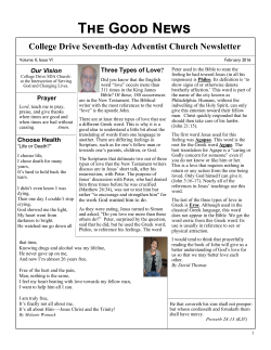 February 2016 - College Drive Seventh