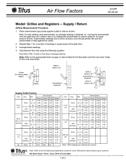 272F Core Flow Factors