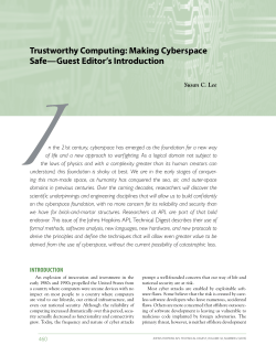 Making Cyberspace Safe&mdash;Guest Editor`s Introduction