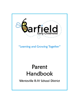 16-17 BEC Parent Handbook File - Wentzville R