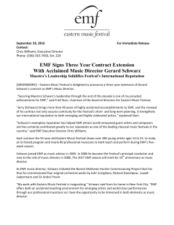 EMF Signs Three Year Contract Extension With Acclaimed Music