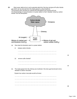 Q1. Most power stations burn coal to generate electricity