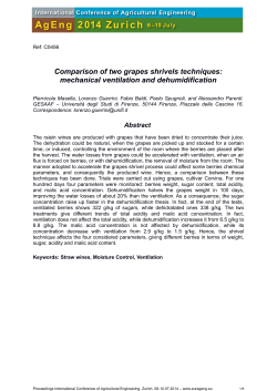 Comparison of two grapes shrivels techniques