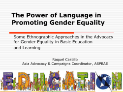 The Power of Language in Promoting Gender Equality