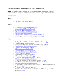 Emerging Modernism Common Core Maps Unit 5 Text Resources