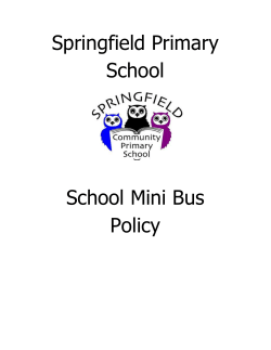 Minibus Policy PDF File - Springfield Community Primary School