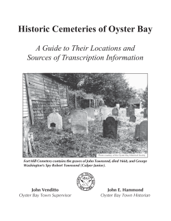 Historic Cemeteries of Oyster Bay