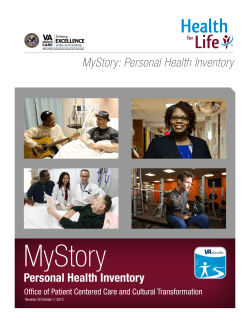 MyStory: Personal Health Inventory