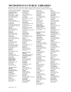 metropolitan public libraries