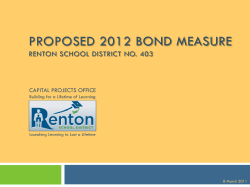 proposed 2012 bond measure