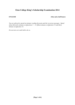 English - Eton College