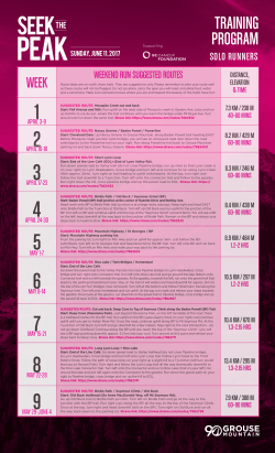 SUGGESTED ROUTE - Grouse Mountain