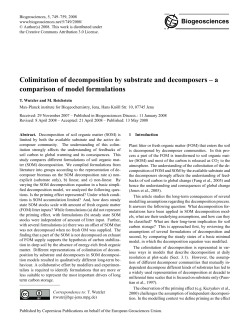 Colimitation of decomposition by substrate and decomposers – a