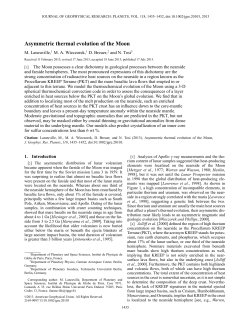 Asymmetric thermal evolution of the Moon