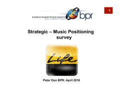 LIFE RADIO Strategic Research 2016