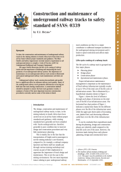 Construction and maintenance of underground railway tracks