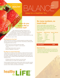 Ideas for a Healthier You