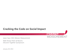Cracking the Code on Social Impact Measurement
