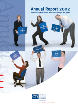 Australian Institute of Company Directors` Annual Review 2005/2006