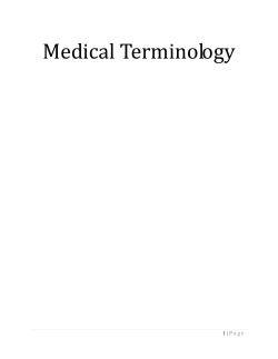 Medical Terminology Assignment Guidelines