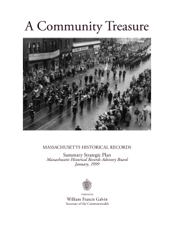 Strategic Plan - Secretary of the Commonwealth