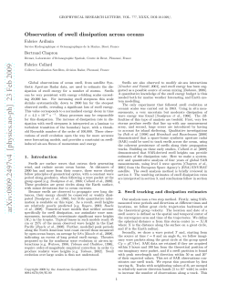 Observation of swell dissipation across oceans