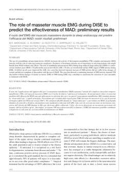 The role of masseter muscle EMG during DISE to predict the