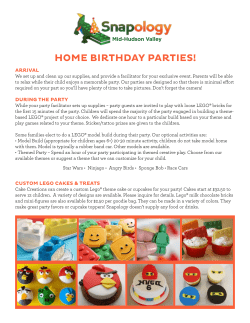 home birthday parties! - Snapology Mid