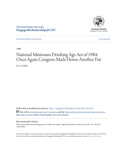 National Minimum Drinking Age Act of 1984