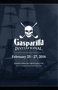 February 25 - 27, 2016 - Gasparilla Invitational