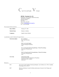 Cu rriculum Vi tae