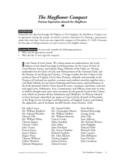 The Mayflower Compact