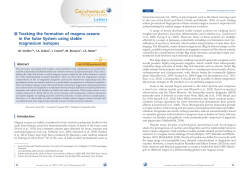Tracking the formation of magma oceans in the Solar System using