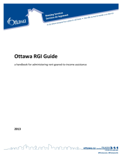 Ottawa RGI Guide - Documents
