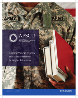Defining Veteran-Friendly and Military