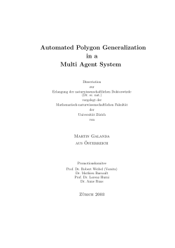 Automated Polygon Generalization in a Multi Agent System