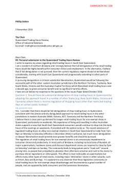 Review of Trading Hours - submission 038